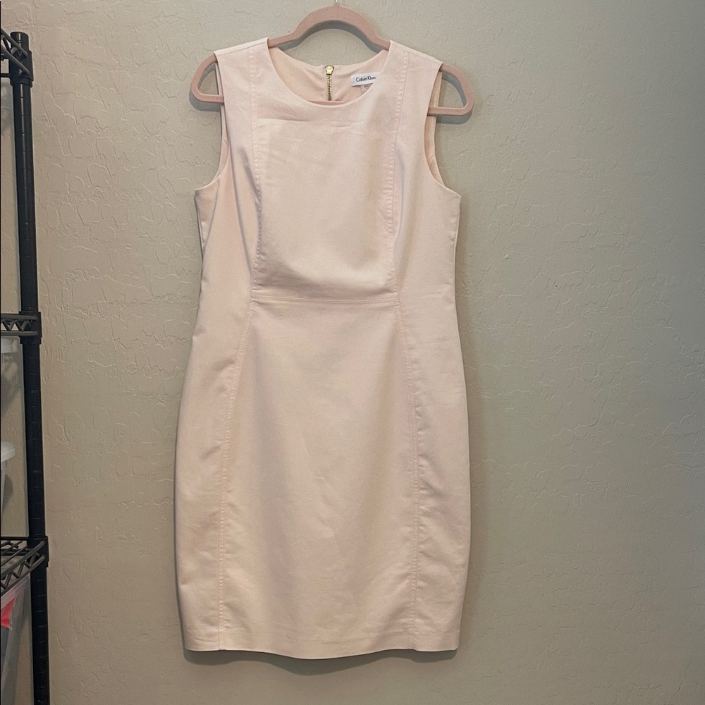 Calvin Klein Women's Soft Pink Mini Dress